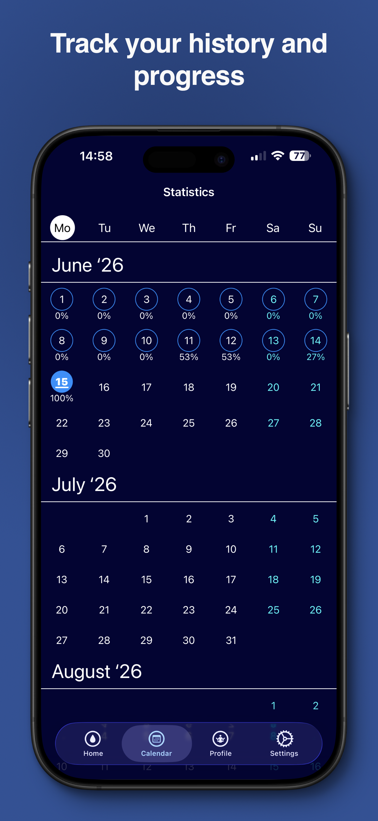 WaterTotter hydration insights and target setup